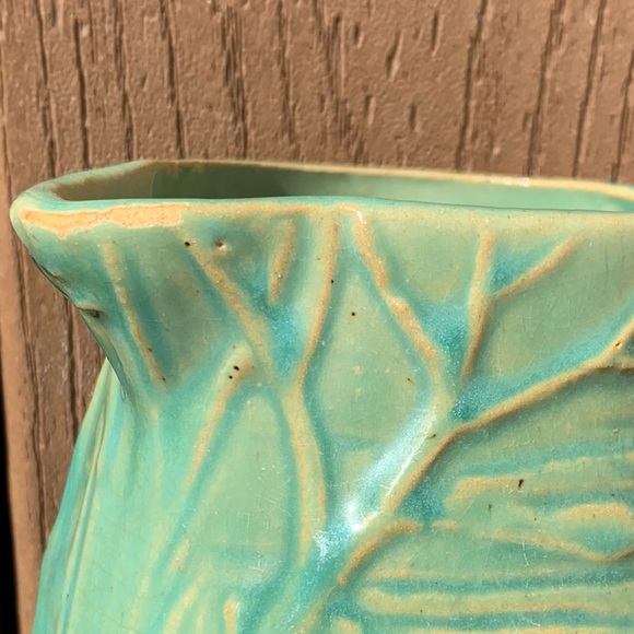 ANTIQUE McCOY POTTERY WATERLILY PITCHER EXTREMELY RARE NO. 124, CIRCA 1920 - Picture 7 of 12